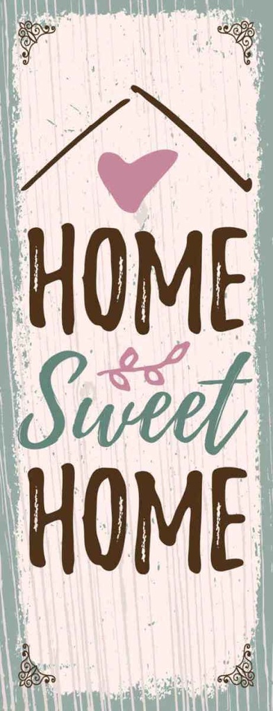 Holzschild 27x10 cm Home Sweet Geschenk