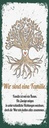 Holzschild 27x10 cm Wir sind Familie alles zusammen Spruch Zitat