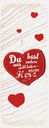 Holzschild 27x10 cm Du hast mein Herz Liebe Dekoration