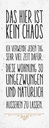 Holzschild 27x10 cm Wohnung hier kein Chaos Dekoration