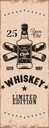 Holzschild 27x10 cm Whiskey 25 years Limited Edition Essen Trinken