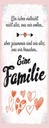 Holzschild 27x10 cm Familie Zusammen sind wir alles Freunde