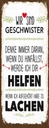 Holzschild 27x10 cm Geschwister wir lachen helfen Dekoration