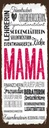 Holzschild 27x10 cm Mama Lehrerin Freundin Köchin Familie Freunde