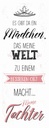 Holzschild 27x10 cm Tochter macht meine Welt besser Spruch Zitat