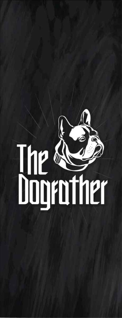 Holzschild 27x10 cm Hund Dog The Dogfather Tier Haustier