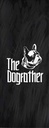 Holzschild 27x10 cm Hund Dog The Dogfather Tier Haustier