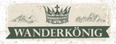 Holzschild 10x27 cm Wanderkönig Krone Berge Dekoration
