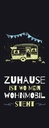 Holzschild 27x10 cm Zuhause ist wo mein Wohnmobil Geschenk