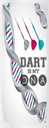 Holzschild 27x10 cm Dart Glück ist ein enger Dreier Sport Hobby