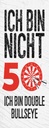 Holzschild 27x10 cm Dart bin nicht 50 Double Bullseye Sport Hobby
