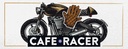 Holzschild 10x27 cm Cafe Racer Motorrad Sport Hobby