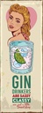 Holzschild 27x10 cm Gin Drinkers are sassy classy Essen Trinken
