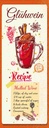 Holzschild 27x10 cm Glühwein Recipe Mulled Wine Essen Trinken