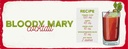 Holzschild 10x27 cm Bloody Mary Cocktail Recipe Essen Trinken