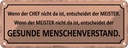 Blechschild 10x27 cm wenn der Chef nicht da Meister Dekoration Spruch Zitat