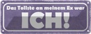 Blechschild 10x27 cm das tollste an meinem Ex was ICH Spruch Zitat
