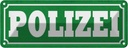 Blechschild 10x27 cm Polizei Beruf Arbeit