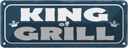 Blechschild 10x27 cm King of Grill Grillen Essen Trinken