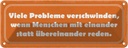 Blechschild 10x27 cm viele Probleme verschwinden wenn Spruch Zitat