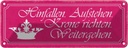 Blechschild 10x27 cm Hinfalle aufstehe Krone richten Spruch Zitat