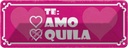 Blechschild 10x27 cm Te: Herz AMO Quila Dekoration