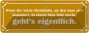 Blechschild 10x27 cm Strohhalm in einem Glas Sekt Dekoration Spruch Zitat