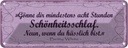 Blechschild 10x27 cm Gönne 8 Stunden Schönheitsschlaf Spruch Zitat
