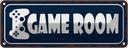 Blechschild 10x27 cm Game Room Geschenk