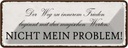 Blechschild 10x27 cm Weg zu innerem Frieden beginnt Dekoration Spruch Zitat