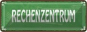Blechschild 10x27 cm Rechenzentrum Gärtner Garten Spruch Zitat
