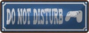 Blechschild 10x27 cm do not disturb nicht stören
