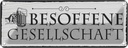 Blechschild 10x27 cm Stammtisch hier sitzen nur die Spruch Zitat