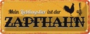 Blechschild 10x27 cm Mein Lieblingstier ist der Zapfhahn Spruch Zitat