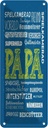 Blechschild 27x10 cm Papa Superheld Vorbild Beschützer Spruch Zitat