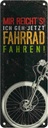 Blechschild 27x10 cm Mir reicht´s Ich Fahrrad fahren Spruch Zitat