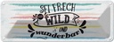 Blechschild 10x27 cm sei frech wild wunderbar Spruch Zitat