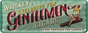 Blechschild 10x27 cm Pinup Exlusive Gentleman Whiskey