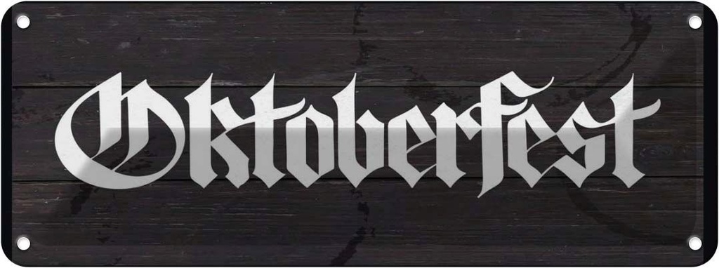 Blechschild 10x27 cm Oktoberfest Bier Feiern München Party