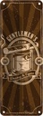 Blechschild 27x10 cm Gentlemen`s Club Whiskey & Cigars