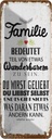 Blechschild 27x10 cm Familie Teil von etwas wunderbarem Spruch Zitat