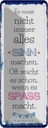 Blechschild 27x10 cm Spass nicht immer alles Sinn Spruch Zitat