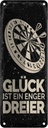 Blechschild 27x10 cm Sportart Dart is my DNA