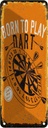Blechschild 27x10 cm Born to play Dart Let`s play