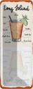 Blechschild 27x10 cm Long Island Tequila Vodka
