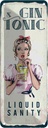 Blechschild 27x10 cm Gin & Tonic Liquid Sanity