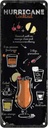 Blechschild 27x10 cm Hurricane Cocktail Recipe
