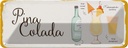 Blechschild 10x27 cm Pina Colada Cocktail Recipe