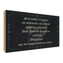 Holzschild 30x40 cm sich selbst hassen ist schlimmer Spruch Zitat
