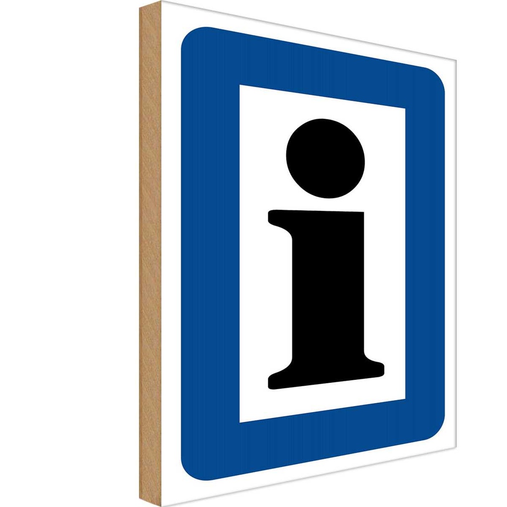 Holzschild 40x30 cm Information Touristinformation Warnschild Hinweisschild
